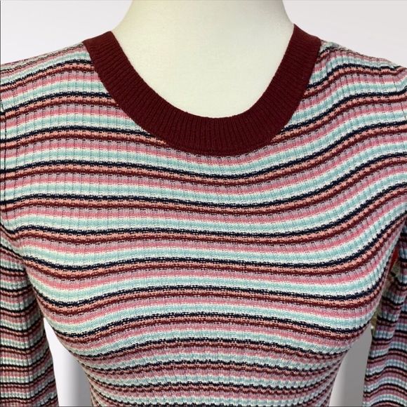 AMERICAN EAGLE | Striped Long Sleeve Shirt - Picture 3 of 4